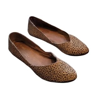 toms leopard print flats